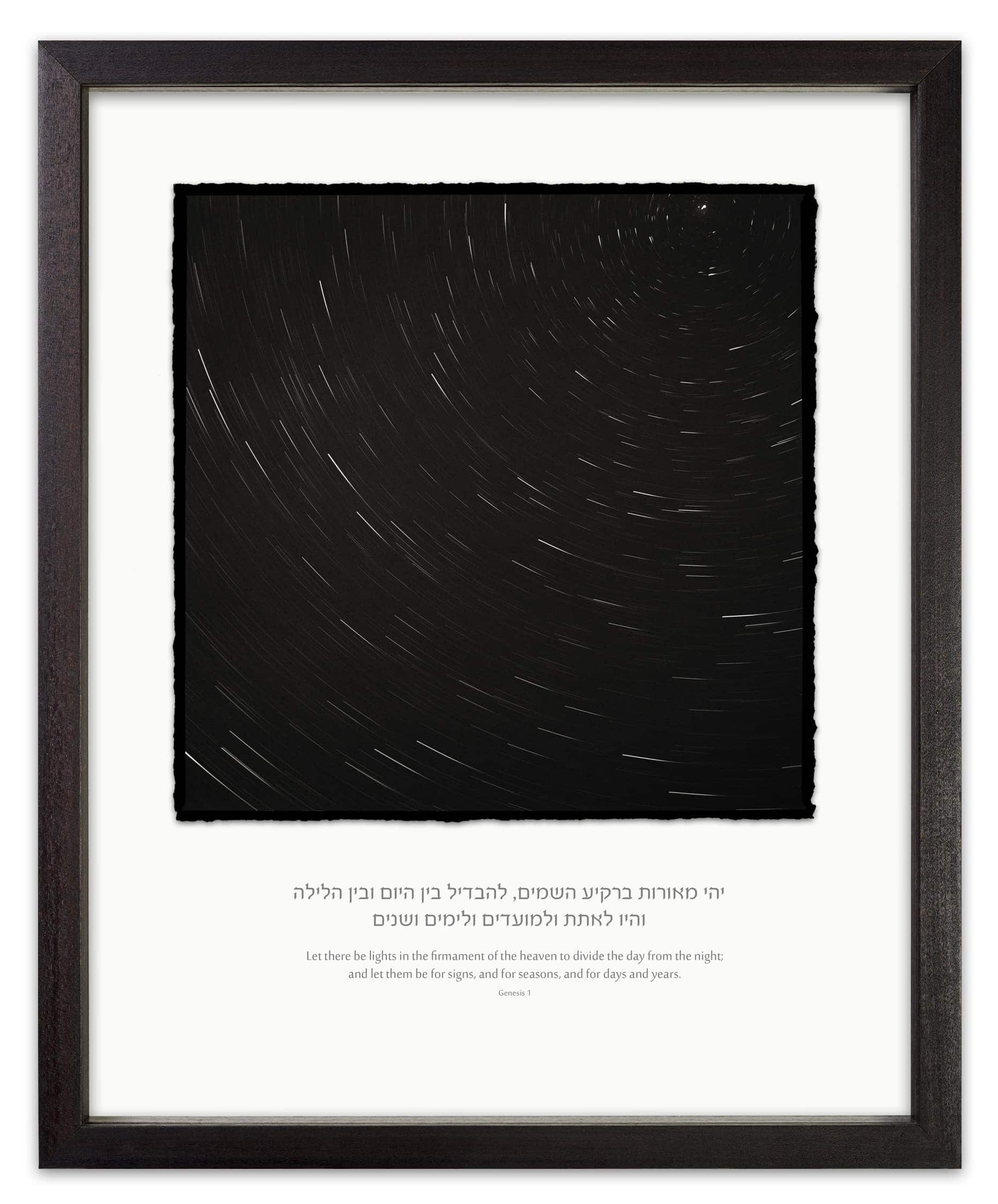 Startrailsblack and white